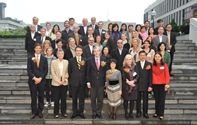 A 40-member delegation from the Harvard School of Public Health visited CUHK on 3 April 2014.